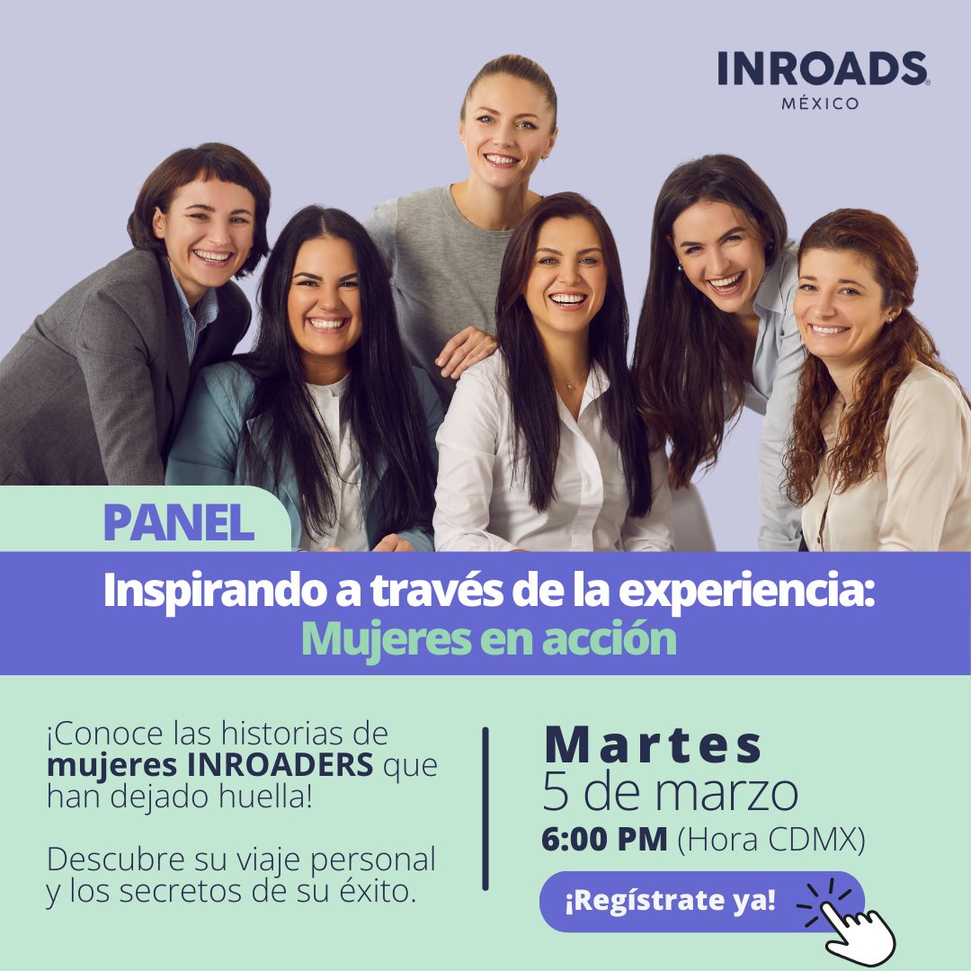 La equidad de género y el empoderamiento femenino son clave para un futuro inclusivo. Descubre el papel crucial de las mujeres en este camino hacia la diversidad.  ¡Únete y déjate inspirar!

📆5 de marzo
⏰ 6:00 pm (Hora CDMX)
💻Aparta tu lugar tfaforms.com/5113092
