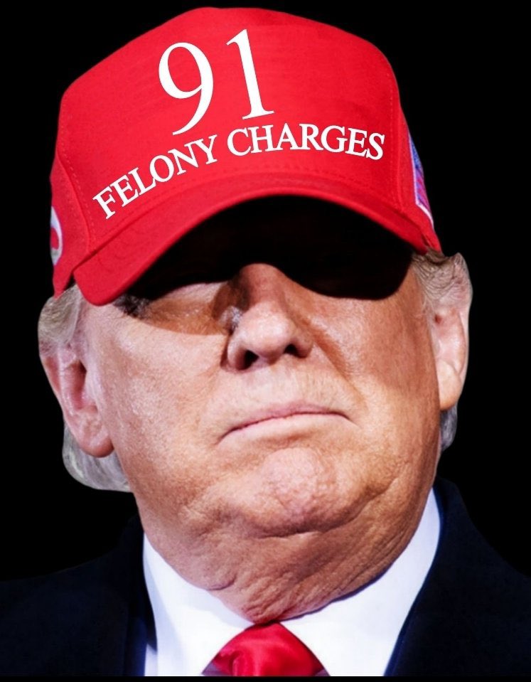 I'm not about to vote for a rapist with 91 felony charges!