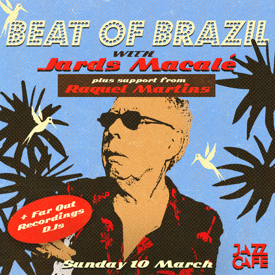 London!! This Sunday Far Out DJs are honoured to be supporting tropicalia/MPB pioneer Jards Marcale at @TheJazzCafe. Last tickets 🎟️ thejazzcafelondon.com/event/beat-of-…