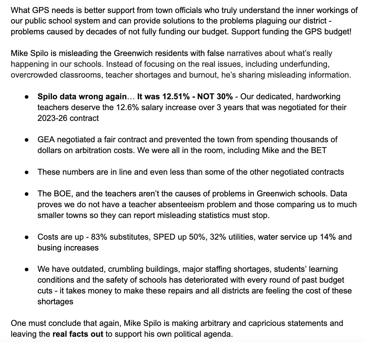 Support funding the GPS budget! @Joe_Kelly21 @GreenwichRTC @ceanews @ryanfazio @khanna_rachel @Elect_Hector @meskers4gwich