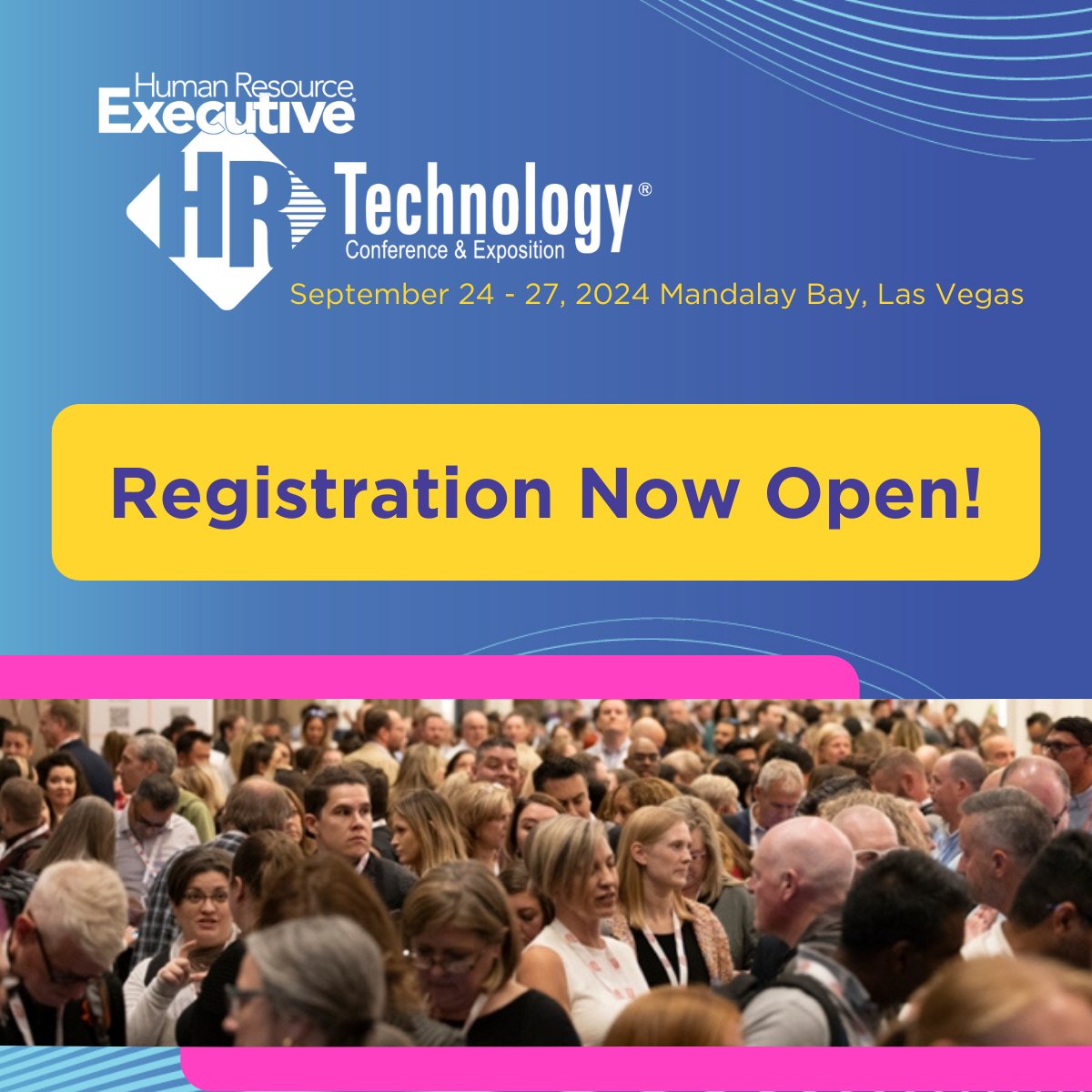 🚀 Exciting News! 🚀🎉 Registration for the 2024 HR Tech Conference is now OPEN! 🎉 Check out new budget-friendly reduced rates for HR Leaders, along with fresh pass options tailored to your needs! 🔥 hrtechnologyconference.com/register?utm_s… #HRTech #HRLeaders #FutureOfWork #HRTechConf