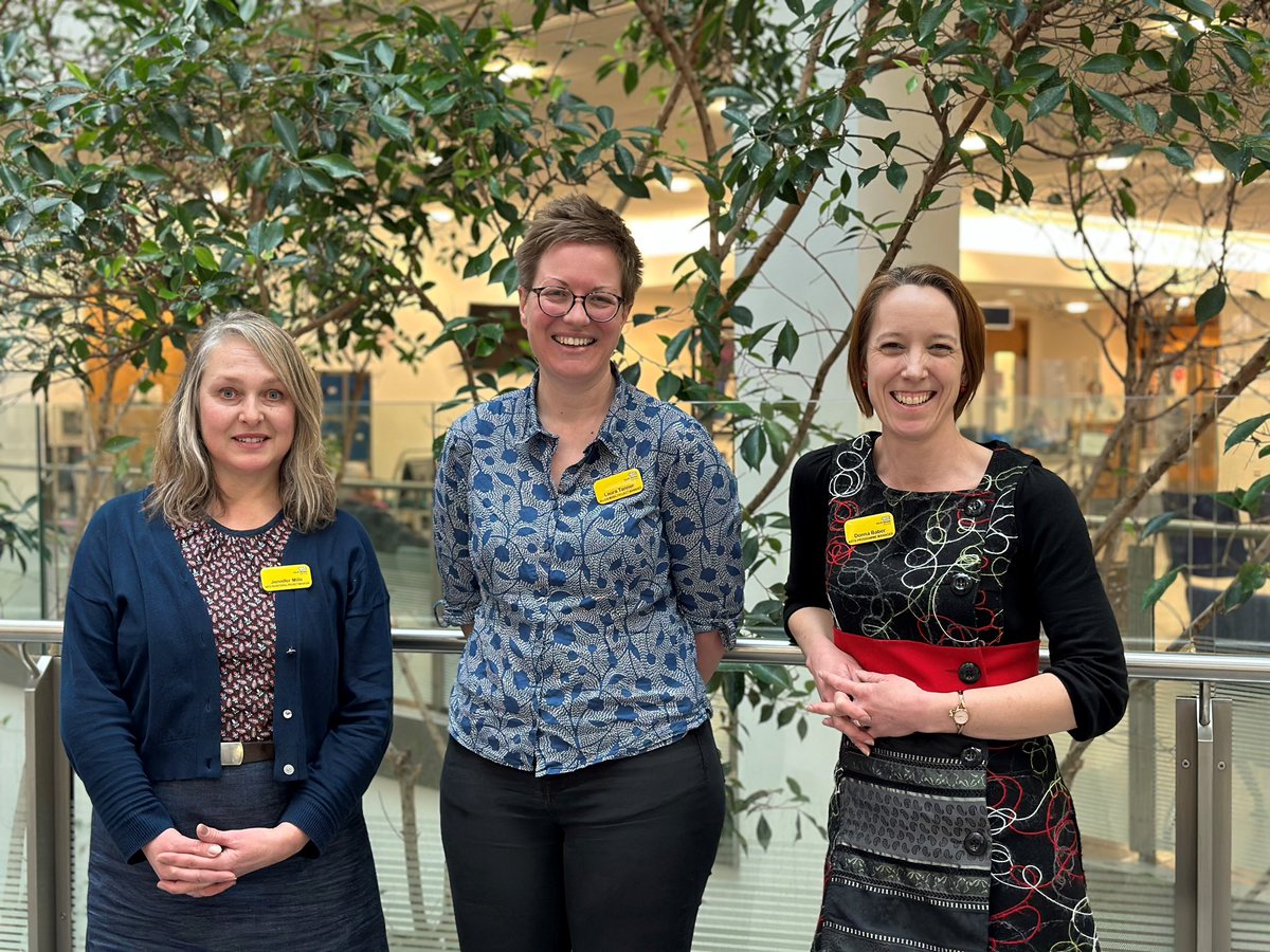 We want to celebrate the teams who make up Patient Experience at @NorthBristolNHS First up is Fresh Arts 🤩 The wonderful Donna, Laura & Jennifer & many volunteers run arts on referral, on wards, exhibitions, live music & loads more! Have you seen their great work? #NBTcares