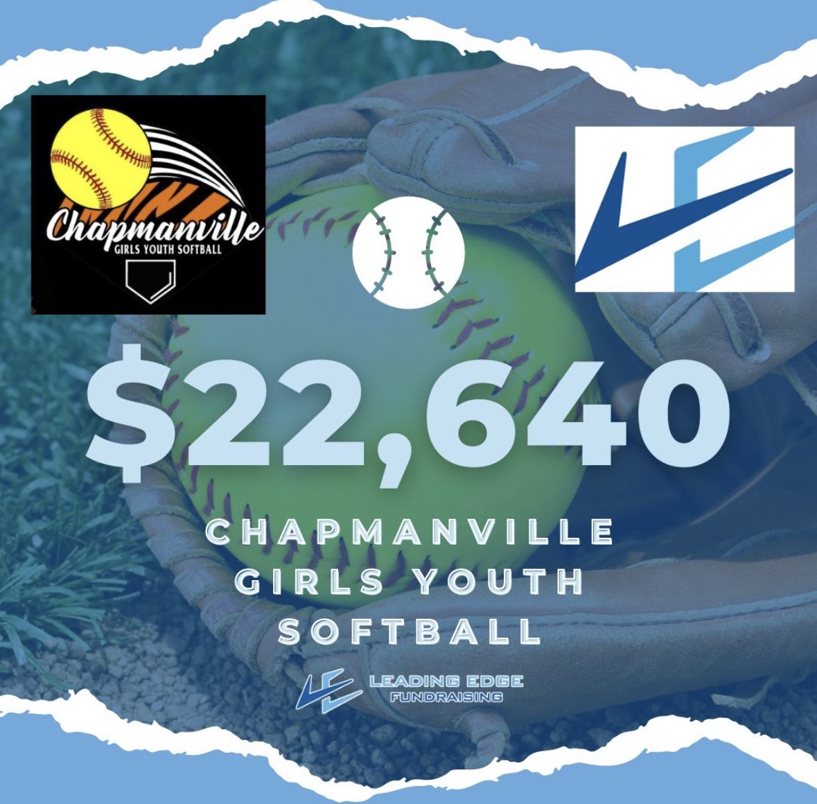 Yes, you read that right! Chapmanville Girls Youth Softball crushed it! Such a deserving group with hard working President and Board. I’m blessed to have helped them get one step closer for their own indoor practice space! Who can I help next?