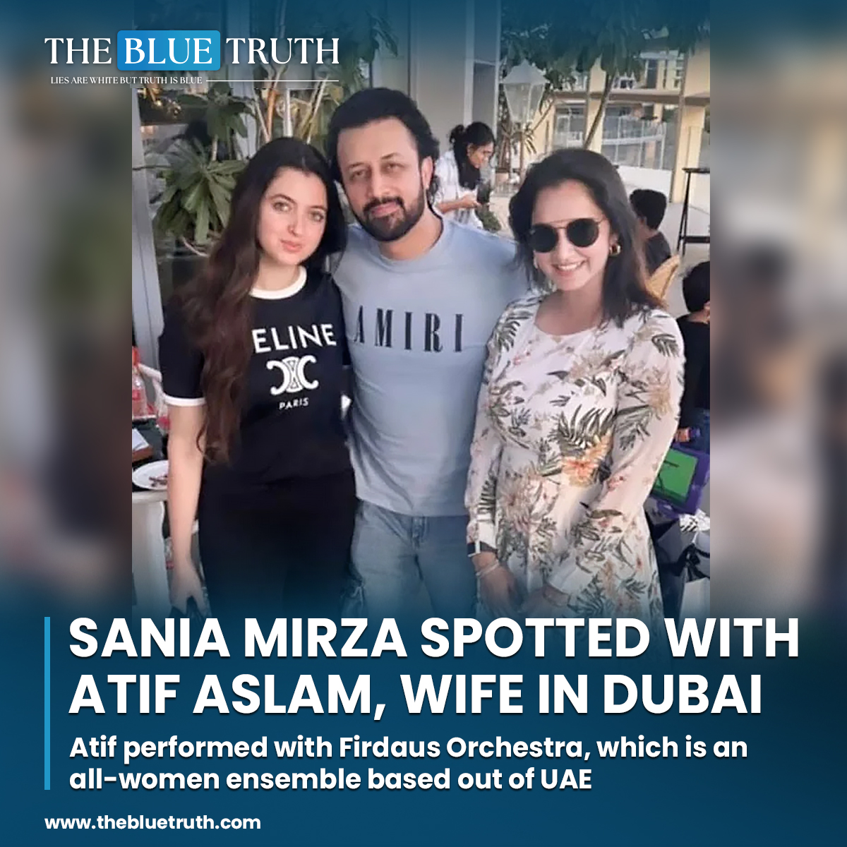 The concert was not only a musical treat but also showcased the camaraderie between Atif, Sania, and Sara, creating a memorable evening for fans in attendance.
#AtifAslam #SaniaMirza #ConcertNight #MusicalMagic #UAEConcert #SaraBharwana #FirdausOrchestra #tbt #TheBlueTruth