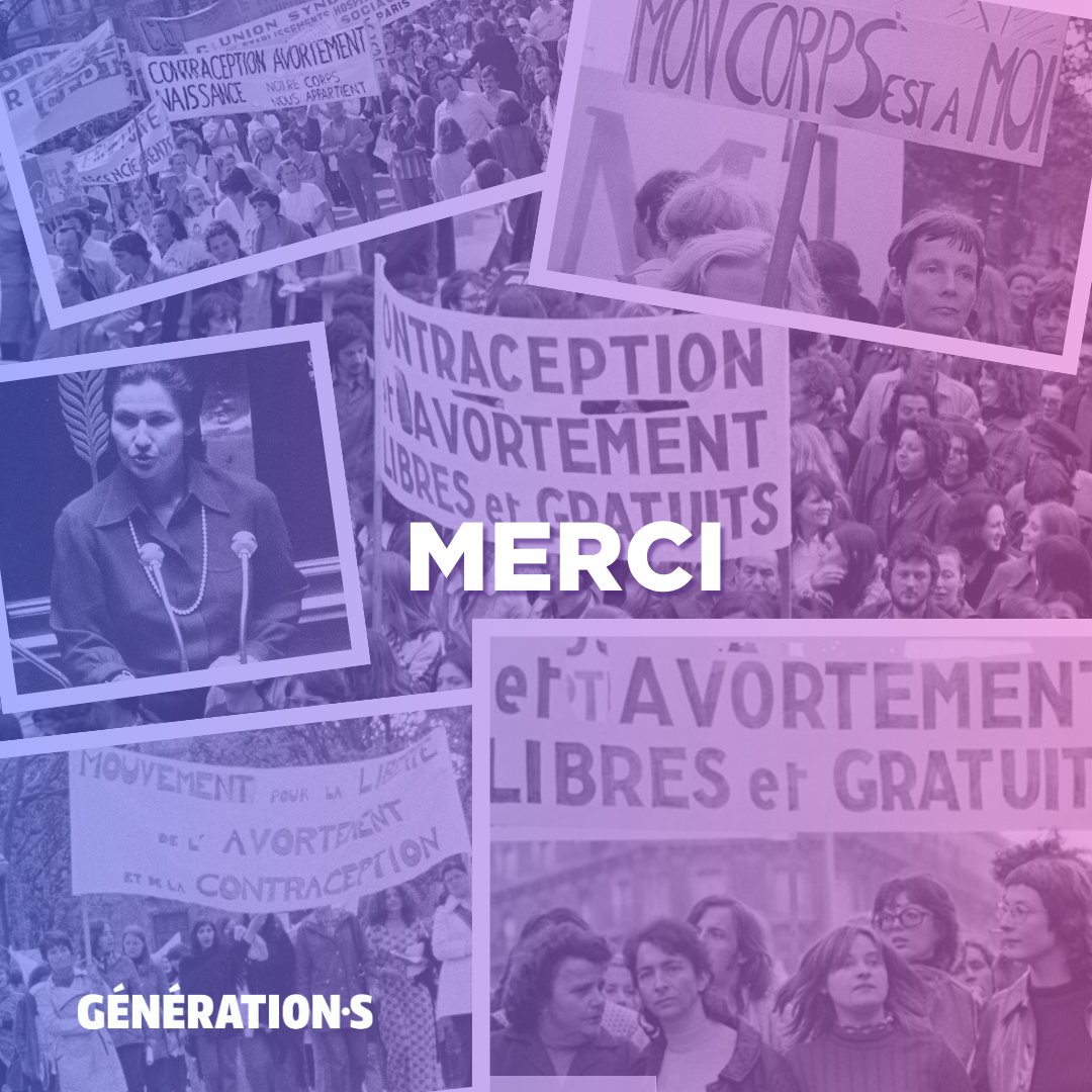 Alors que l'IVG entre aujourd'hui dans la #Constitution, nous voulons rendre hommages à celles qui ont lutté pour qu'enfin nous obtenions le droit à l'IVG et à la contraception. Un combat contre la répression archaïque que subissaient les femmes Merci