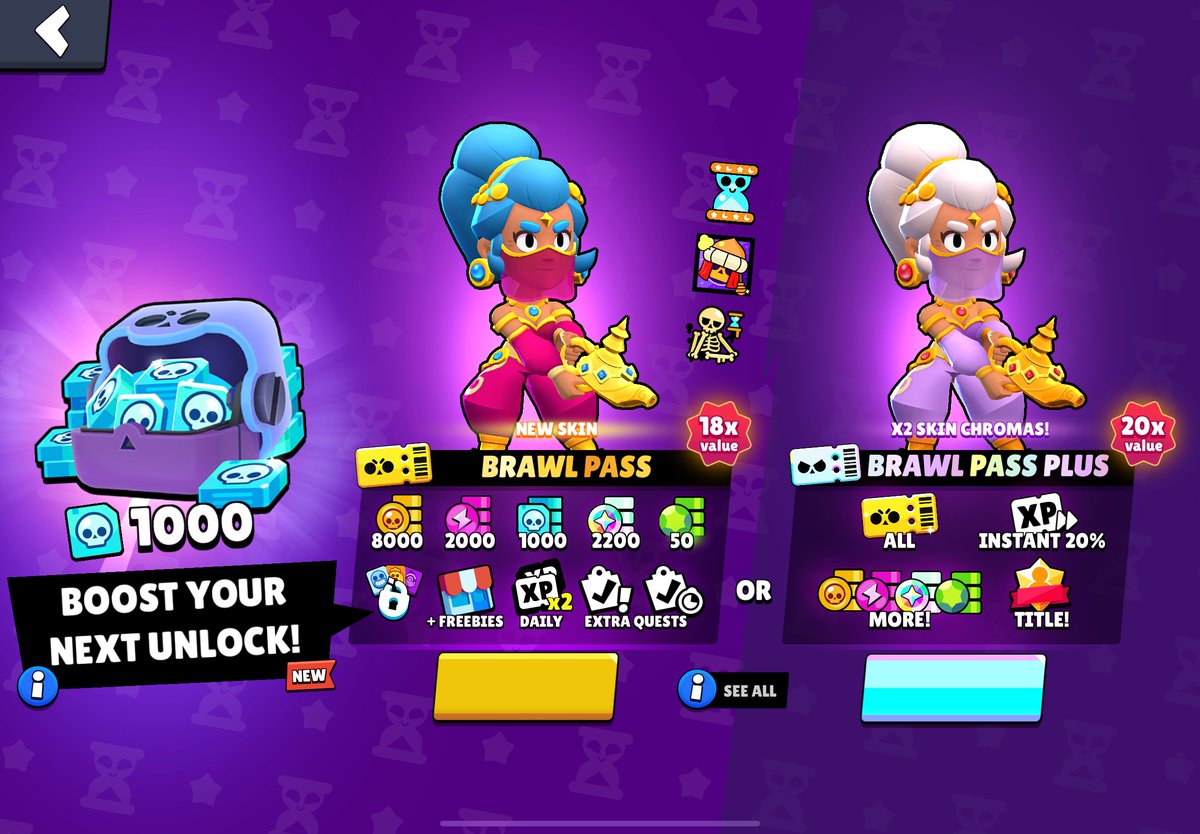 🎁SORTEO DE 1 BRAWL PASS "Sands of Time"🎁

✨Requisitos

✅Follow: @carrascoosaa Y <a href="/FFlevi_/">Levi</a> 
❤️ Like 
♻️ RT

Termina el 11 de marzo ⏳
Mucha suerte a todos💜

#BrawlPass #BrawlStarsGiveaway #ThiefEdgarGiveaway