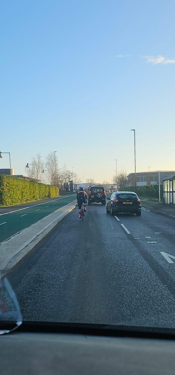That cycle lane in Staverton is paying off, @Mlabus5 😂