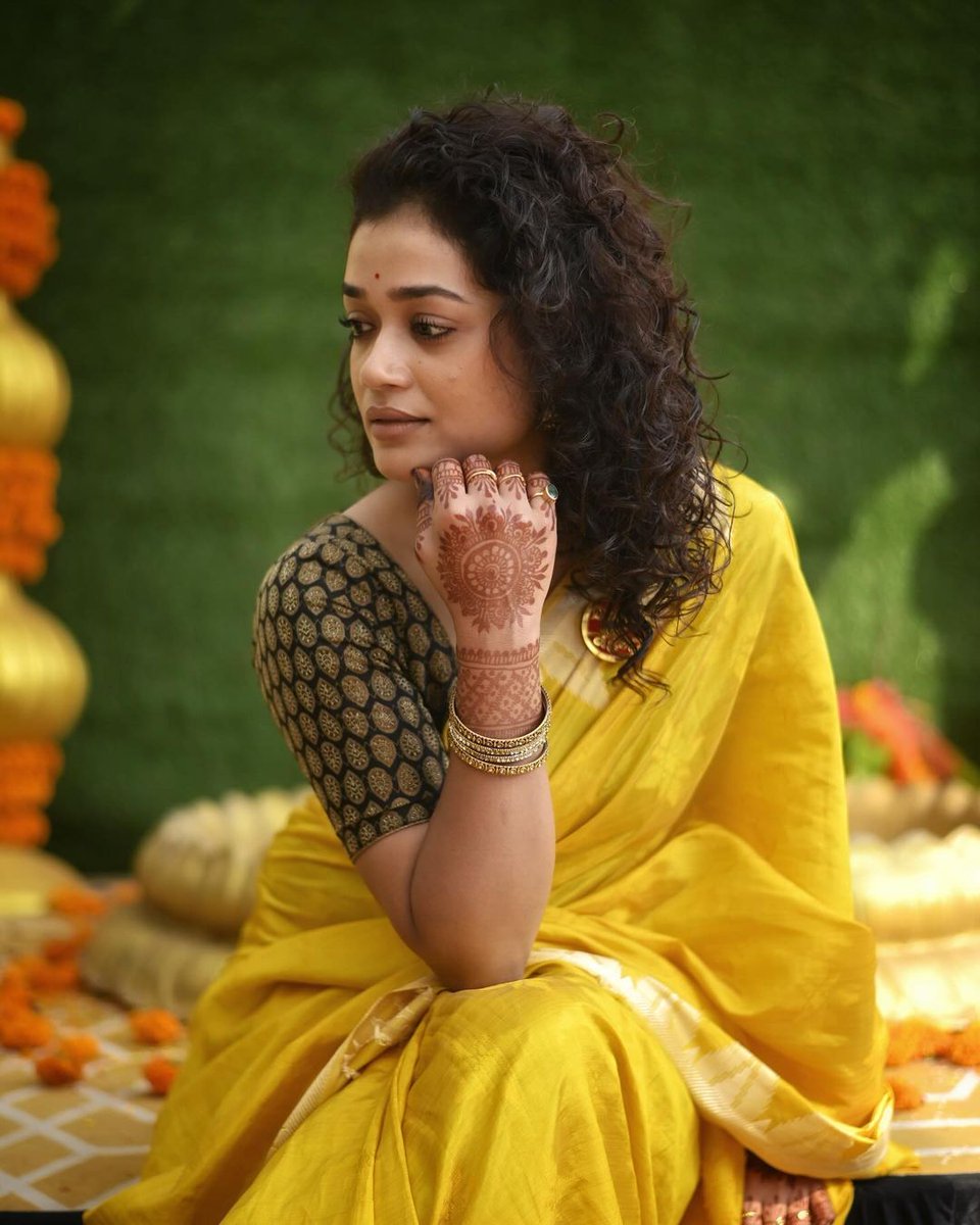Latest stills of Actress #swayamSiddha photoshoot stills 💛 @Prabhastylish