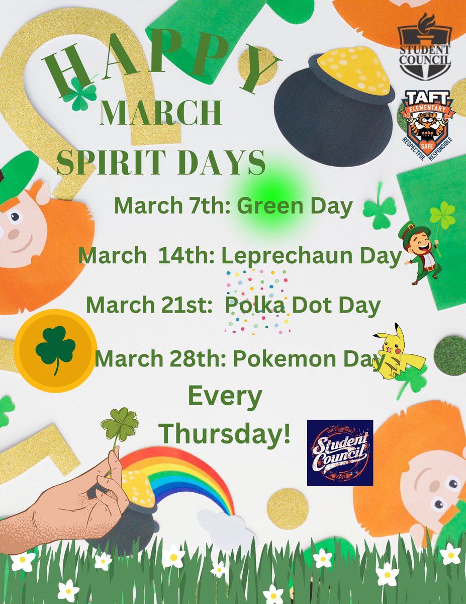 March Spirit Days