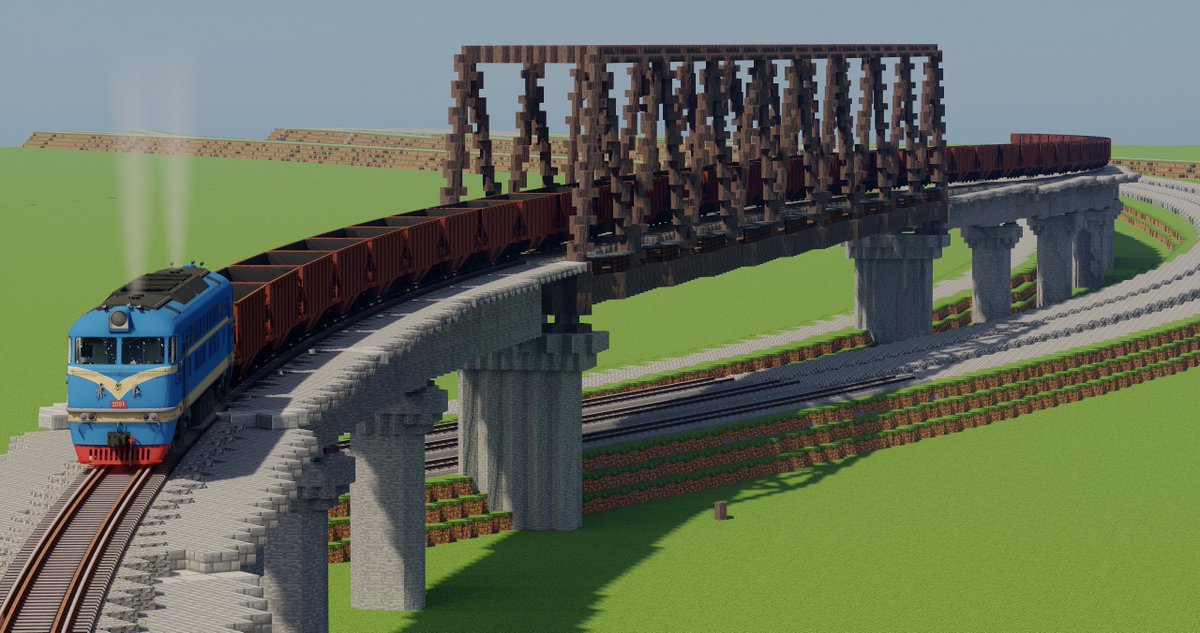 DpSeaSaltyFish's tweet photo. just a railway bridge
#minecraft建築コミュ #immersiverailroading
#littletiles
#Minecraft
#Minecraftbuilds
#Minecraftbridge https://t.co/h1TlWm5NDq