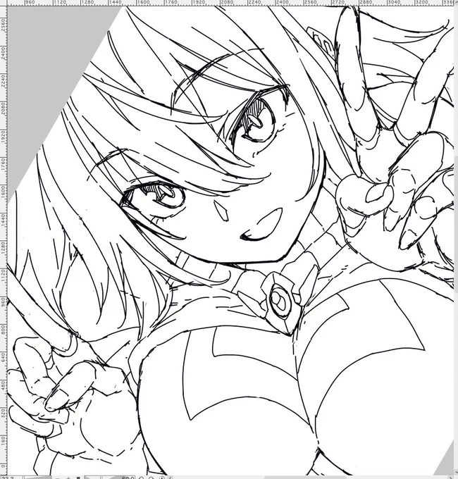 今日はうちの子12周年なのでイラスト描いてるけどもう寝ないといけない(=ω=; 