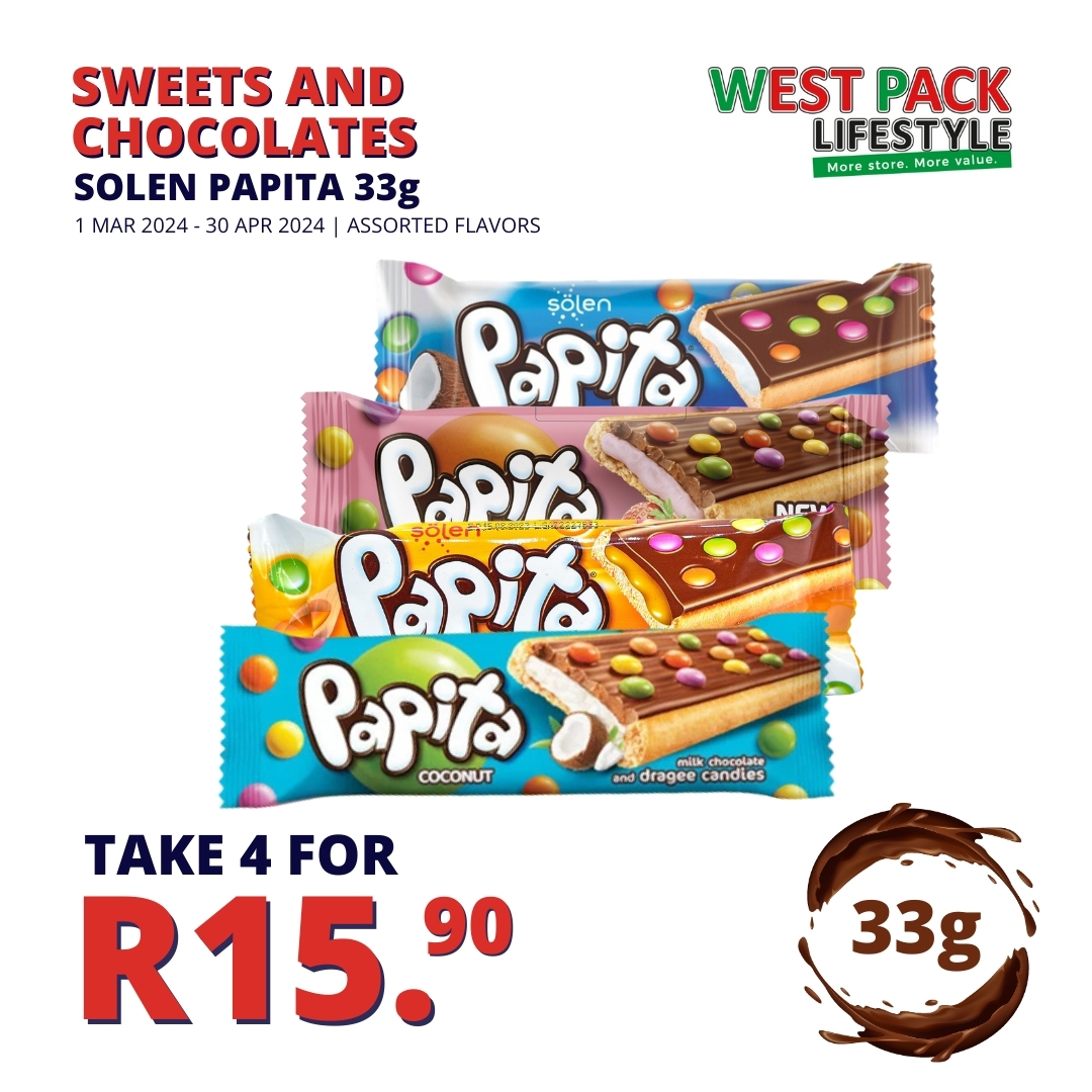 westpackstores's tweet image. Take 4️⃣ for R15.00 
until 30 April or while stocks last ⬇️  westpacklifestyle.co.za

It's March Madness at #WestPackLifestyle and there's lots more deals in-store ❤️💚