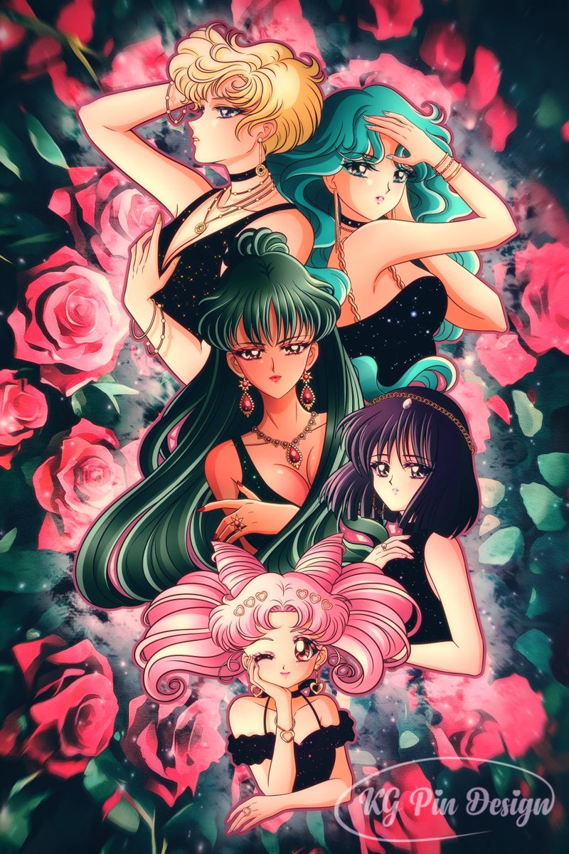 セーラームーン カレンダー ポスター ネプチューン ウラヌス　サターン 1、2月♡美少女戦士セーラームーン1996年カレンダー バラ売り