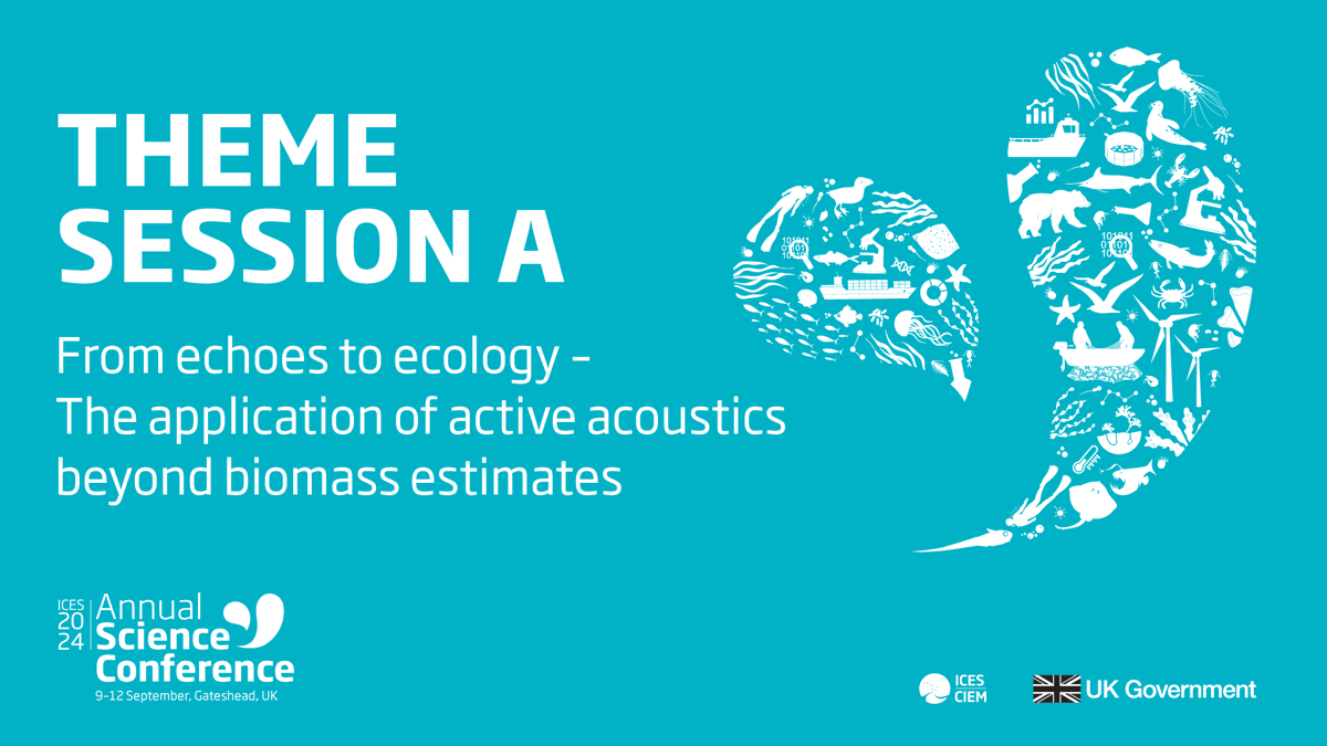 Don't forget to submit your abstracts to Theme session A 'From Echoes to Ecology' at the ICES Annual Science Conference 2024! Abstract submissions close 22 March 2024. 
#ICESASC24 #beyondbiomass ices.dk/events/asc/202…