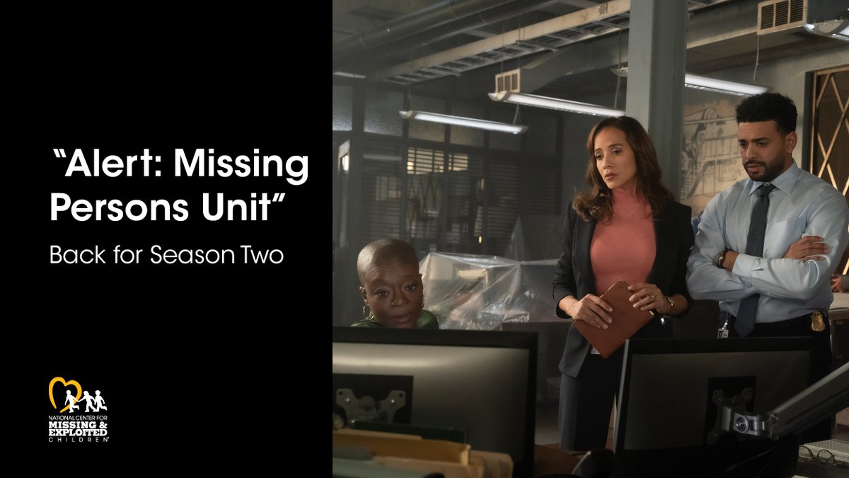 The action-packed and heart-pounding procedural drama, “Alert: Missing Persons Unit” on <a href="/FOXTV/">FOX</a>, is back on March 5 for its highly anticipated second season! #AlertOnFOX 

Learn more about the show here: missingkids.org/blog/2024/aler…