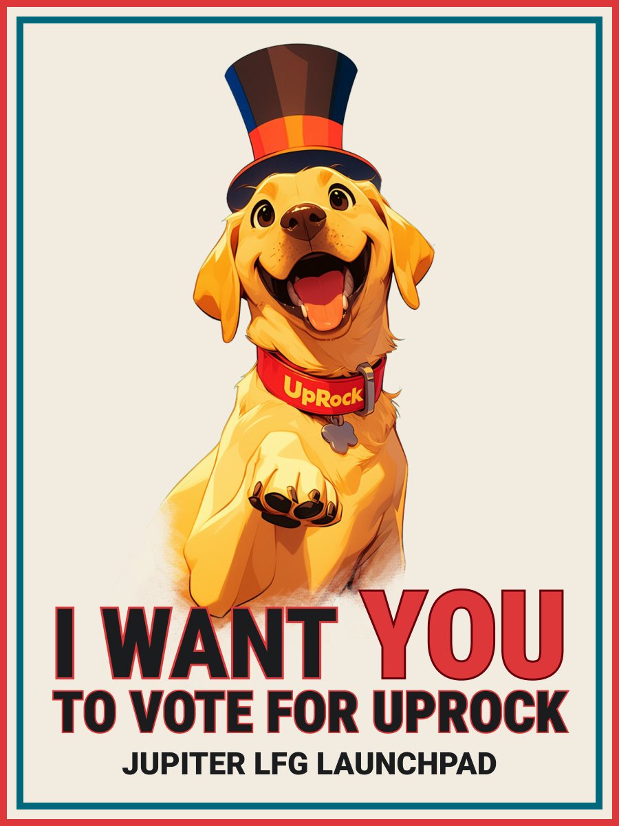 UpRockCom's tweet image. #Vote4UpRock on Jupiter LFG Launchpad Starts This Week!

Hello UpRockers!

As we gear up for an exciting week, let's walk through the essential details together.

🔥UpRock ($UPT) Token Launch is on the horizon, and there's just one crucial step left – winning the First LFG DAO…