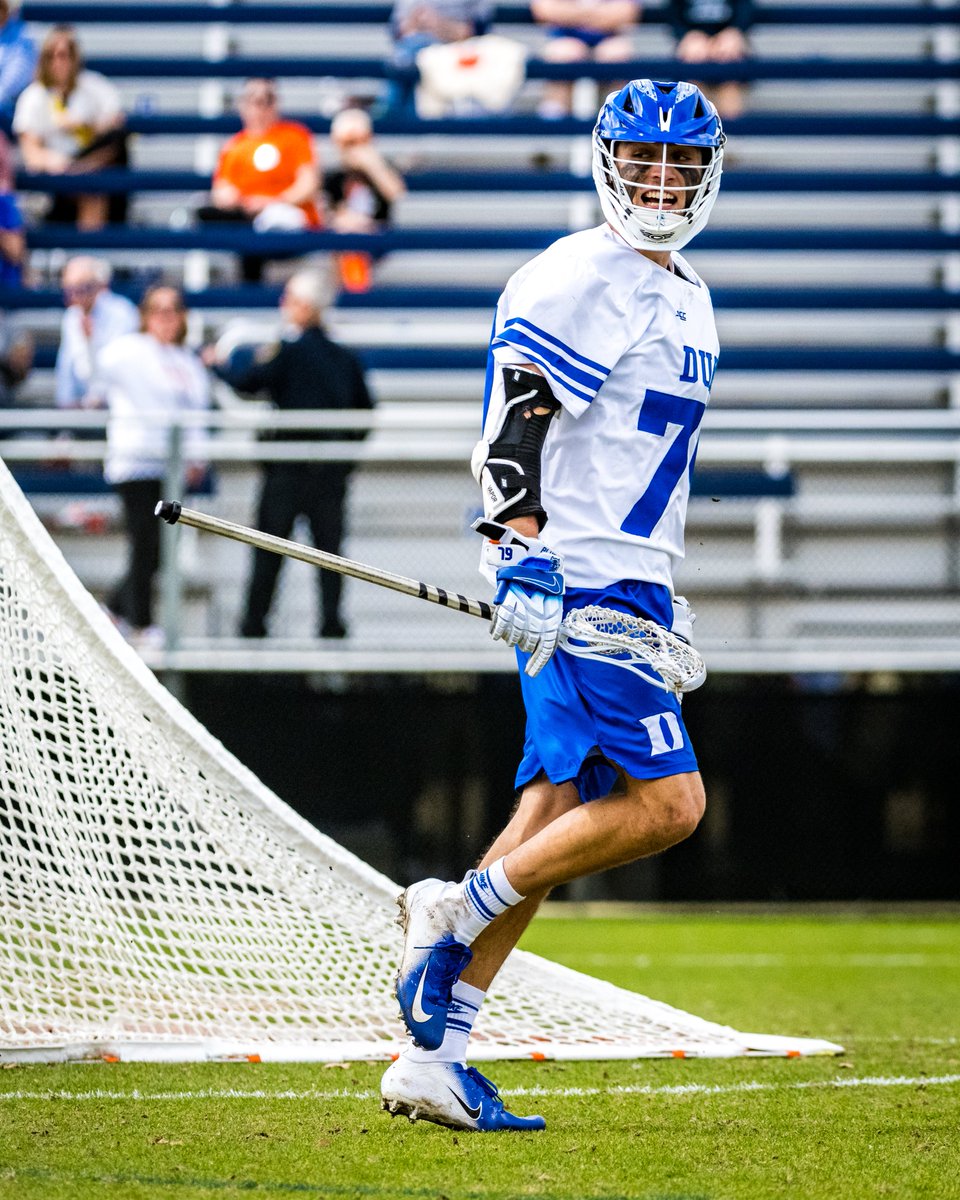 DukeMLAX's tweet photo. A big game (6 points) for @zawada_josh but always staying humble 👊

And he was right: eight Blue Devils scored 17 points for our first ranked win of the season 👏

#GoDuke https://t.co/SEhv8sC473