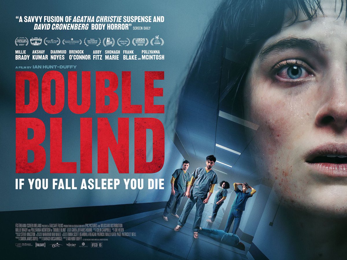 Double Blind poster. #TheHorrorReturns #TheHorrorReturnsPodcast #THRPodcastNetwork #Horror #HorrorMovies #HorrorFilms #HorrorTelevision #HorrorSeries #HorrorPodcast #HorrorFamily #MutantFam #DoubleBlind #IanHuntDuffy #EpicPicturesGroup