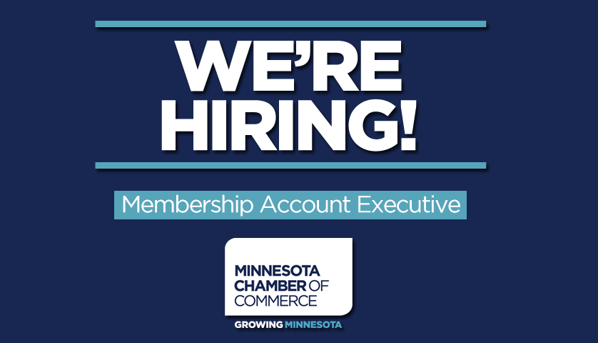 MN_Chamber's tweet photo. We're hiring! Want to help tell the story of the important work of the Minnesota Chamber to companies across the state? We are looking for those interested in public policy and its impact on the business community to join our team. #mnleg
Apply here: https://t.co/XvMt3xf60L https://t.co/edh6kpTrSp