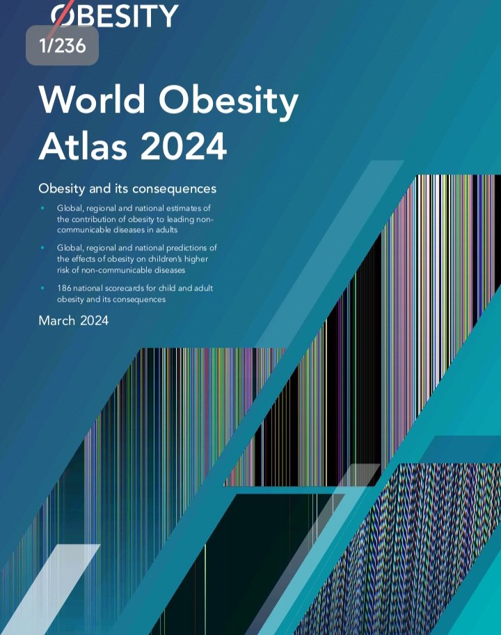 Día Mundial de la Obesidad Como todos los años por esta fecha sale publicado el World Obesity Atlas. Aquí os dejo el enlace para descargar el de 2024 data.worldobesity.org/publications/?…