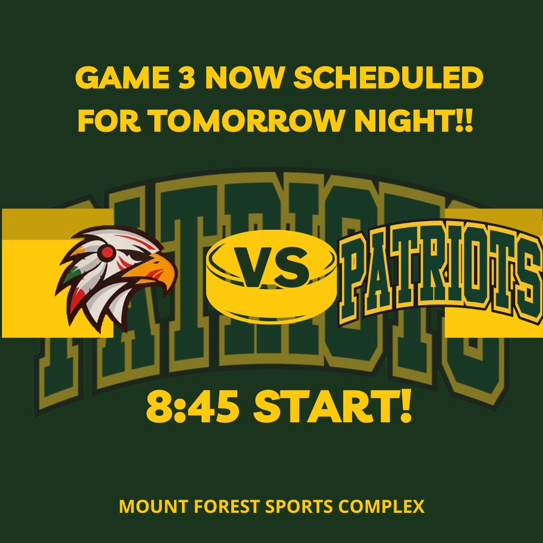 Mount Forest Patriots tweet media