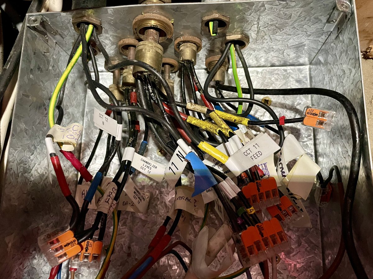 Pryo tracing/fault finding day at the church, mixture of 2c, 5c and 7c