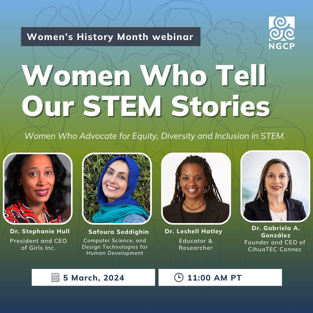 Join us tomorrow in celebration of Women’s History Month. We invite you to join us for a #webinar where you can hear the personal career journeys of a dynamic panel of women STEM professionals at different points in their careers. Register! bit.ly/3OWEE5S #WomenInSTEM