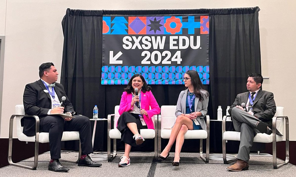 #TABE well represented at #SXSWEDU2024! Way to go @TNTPBilingual, TABE’s Public Relations Chair, and @ElizetMoret, TABE’s Legislative Chair! 👏👏👏