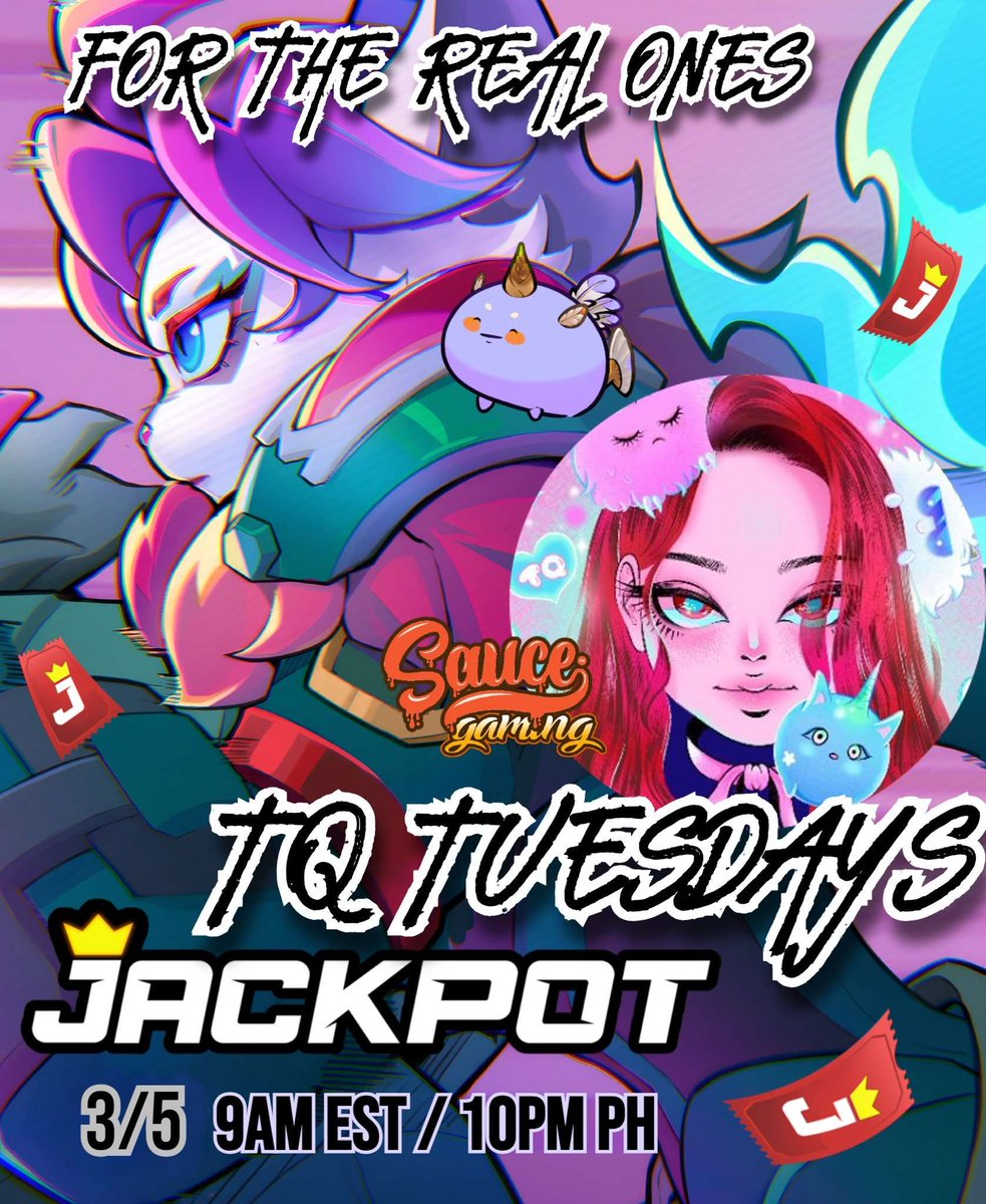 Jackpot (@jackpotxyz) on Twitter photo ๐TQ Tuesday is Back !๐
๐ Special Guest
๐ฎ <a href="/playSIPHER/">SIPHฮR</a>
๐๏ธ Come join us for a special AMA with the queen of web3 and one of the hottest mobile games around !
๐ฃ๏ธ Feel free to come and ask questions as we prep for launch on March 8th !
Maybe prizes will be dropped
๐ ๐ค ๐TQ Tuesday is Back !๐
๐ Special Guest
๐ฎ <a href="/playSIPHER/">SIPHฮR</a>
๐๏ธ Come join us for a special AMA with the queen of web3 and one of the hottest mobile games around !
๐ฃ๏ธ Feel free to come and ask questions as we prep for launch on March 8th !
Maybe prizes will be dropped
๐ ๐ค