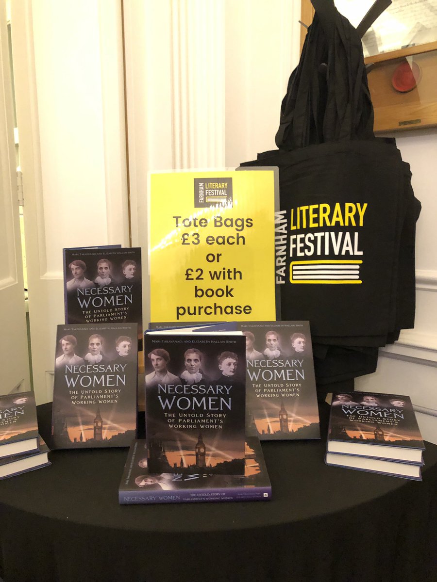 Lovely evening talking about #NecessaryWomen @FarnhamLitFest tonight - great audience with excellent questions!