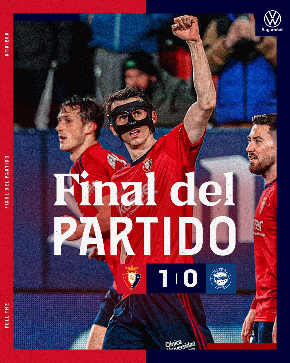 Osasuna's tweet photo. 🏁 FINAL

#OsasunaAlavés https://t.co/eGGE0mhuWw