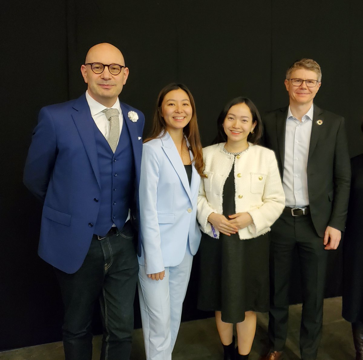 Great talk from great minds! @benjaminbraun,  Tamara Gondo @LibertySociety, Thùy Anh Ngô @thuy_anh_ngo, and @UNDPDigital's @Robert_Opp together on the #4YFN24 stage at #MWC2024.