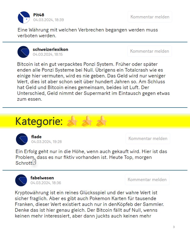 Magic_Inet_User's tweet photo. 🍌Anbei die Dokus des
@sunnydecree Bananen-Rankings🍌

Bewertet wurden die Kommentare zu folgendem Artikel:
https://t.co/4FsQzN8dZk

🧵Teil 1 von 2 
(bis 3,5 🍌) https://t.co/xcIWVmFYyq