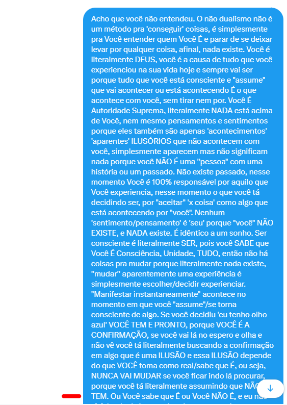 alotusmi's tweet photo. Experienciar algo é simplesmente SER, NÃO é um método. O não dualismo NÃO É um manual de instruções de 'como conseguir coisas', se você acha que  Advaita Vedanta ou ND vai te dar algo você vai se frustrar. 

AV/ND te aponta> O ÚNICO que pode te 'fazer' EXPERIENCIAR algo É VOCÊ. https://t.co/jSH0mDbFkb