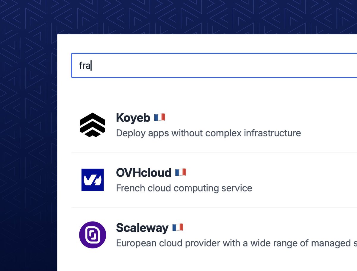 Such a joy. Using @htmx_org to power getdeploying's search. Done in 2 minutes, no JS.