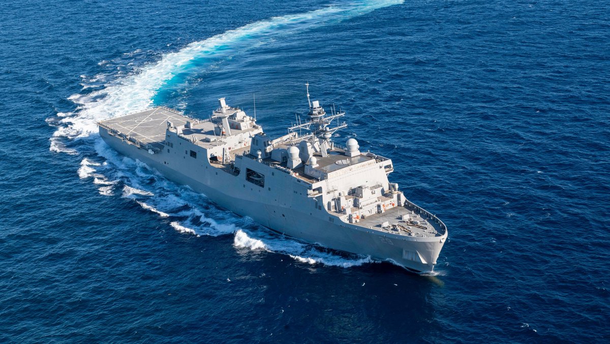 📰 JUST IN: The USS Richard M. McCool Jr. (#LPD29) completes acceptance trials with the new @USNavy SPY-6(V)2 radar made by Raytheon. Read more: rtxcorp.co/49EyxeL 📷: @WeAreHII