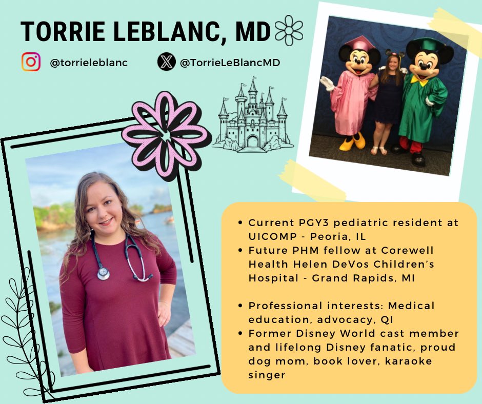 Look who it is, it’s our newest #SoMe co-chair! @TorrieLeBlancMD is a PGY-3 @UICOMPeoriaPeds and will soon be a PHM fellow @HDVCHPHMFellows We are so excited that she has joined our team, and can’t wait for #PHM24 to get here - is it August already?