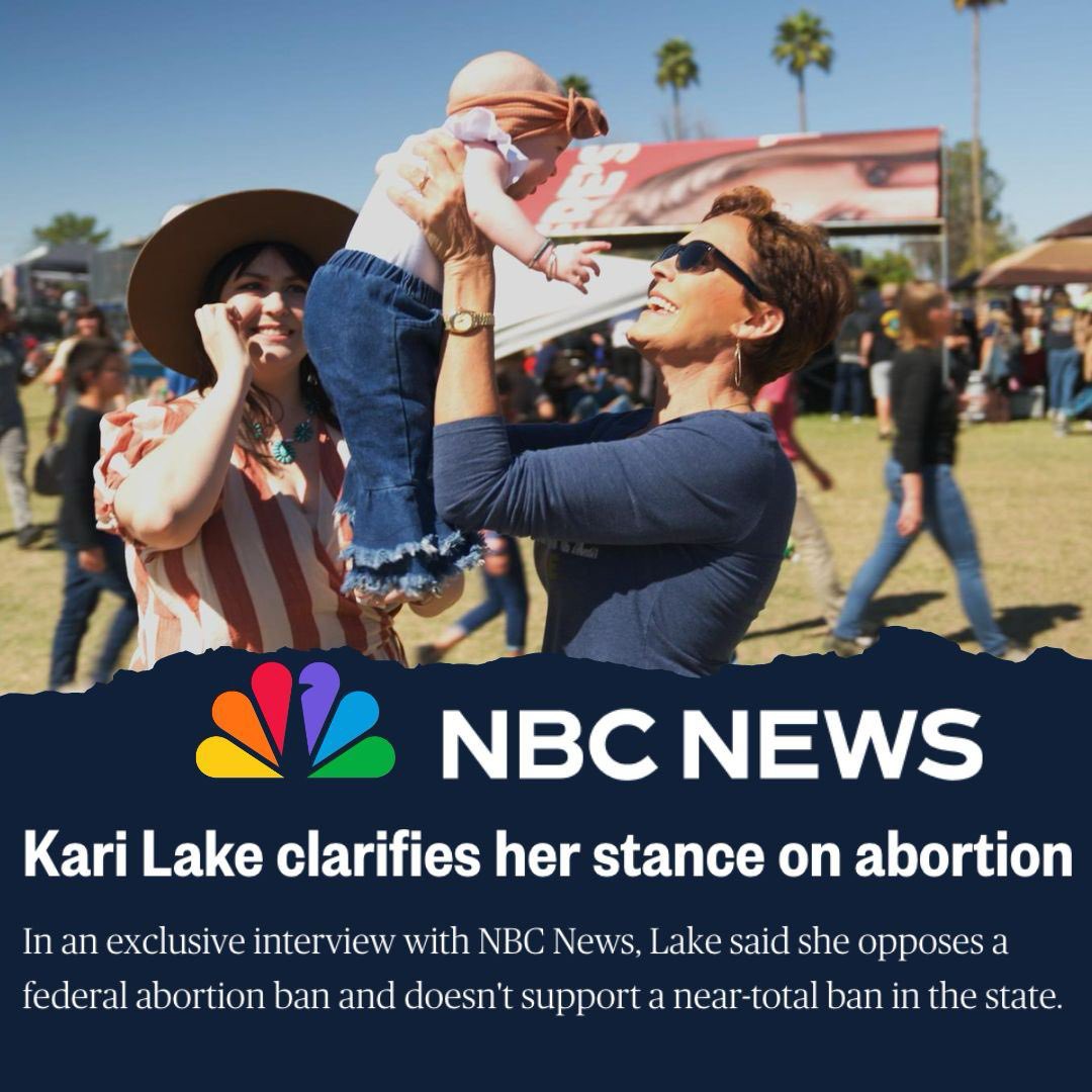 I’m the only woman in this race for U.S. Senate in Arizona who has given birth, experienced pregnancy, and experienced the joy of motherhood. I DO NOT support a federal abortion ban. I believe the issue belongs to voters in their states to decide. I DO support helping women