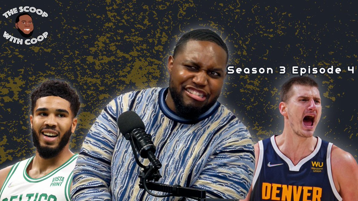 TheScoopINTL's tweet photo. The Scoop is back with Midnight Hype to discuss the most dangerous NBA teams post All-Star break and the most impactful players in the league! Go check out Episode Four now 🍨
Like, Comment, Subscribe, Share 
#TheScoopWithCoop🥱🥄 
#nba #tatum #jokic 

https://t.co/NGVuhy9xbv https://t.co/AMhAiJXiUo