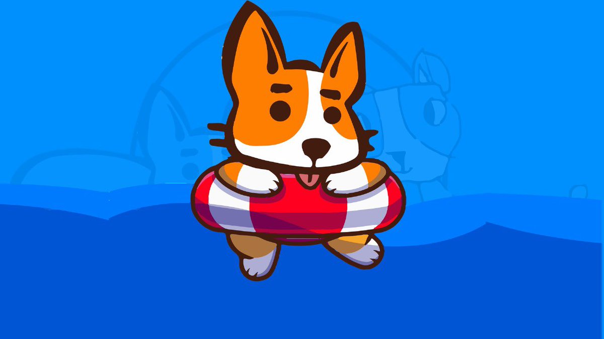 I can swim safely even with short legs !
 $Corgi $Fil #Filecoin