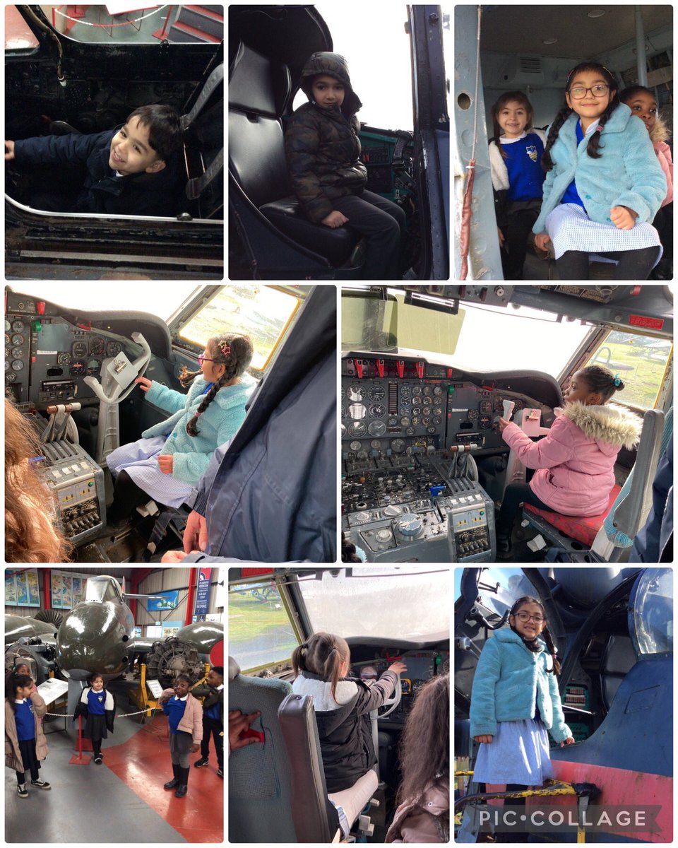 Year 1 visited the Midlands Air Museum to learn about the significance of Sir Frank Whittle and his contribution to flight. We looked at different planes. It was really exciting to sit inside the cockpit, press buttons and pull the lever in the control panel.