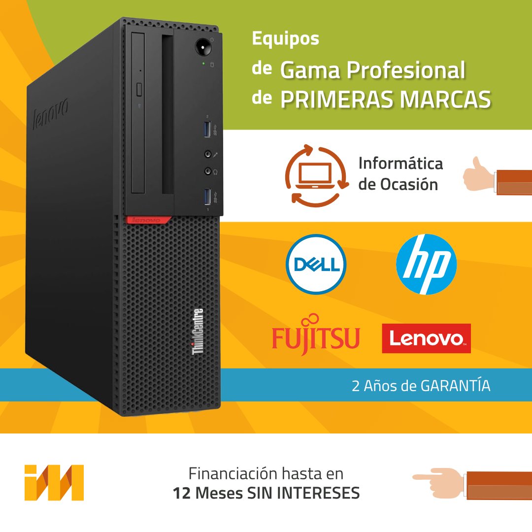 Infomego's tweet image. TENEMOS EL EQUIPO DE OCASION DE LAS 3 B!!! 💻 🖥 😲
.
.
#Infomego #informatica #pymes #autonomos #particulares #LaJanda
#consultores #asesoramiento #ocasion #Dell #HP #Fujitsu #Lenovo #financiacion