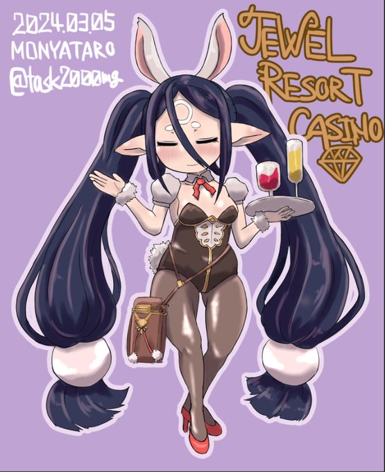 レイママツインテJRCバニー描きました。ご査収ください。 