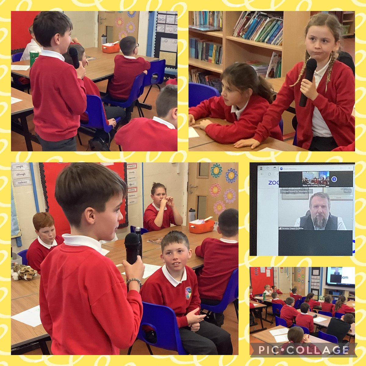 NewInnPrimary's tweet photo. Today Dosbarth Mrs Mann were lucky enough to participate in an online Q&A session with Member of the Senedd, Peredur Owen Griffiths. Subject discussions included speed limits and free school meals. Pupils were also asked their opinions on a range of subjects. #thepoliticsproject https://t.co/lZ5226zuaU