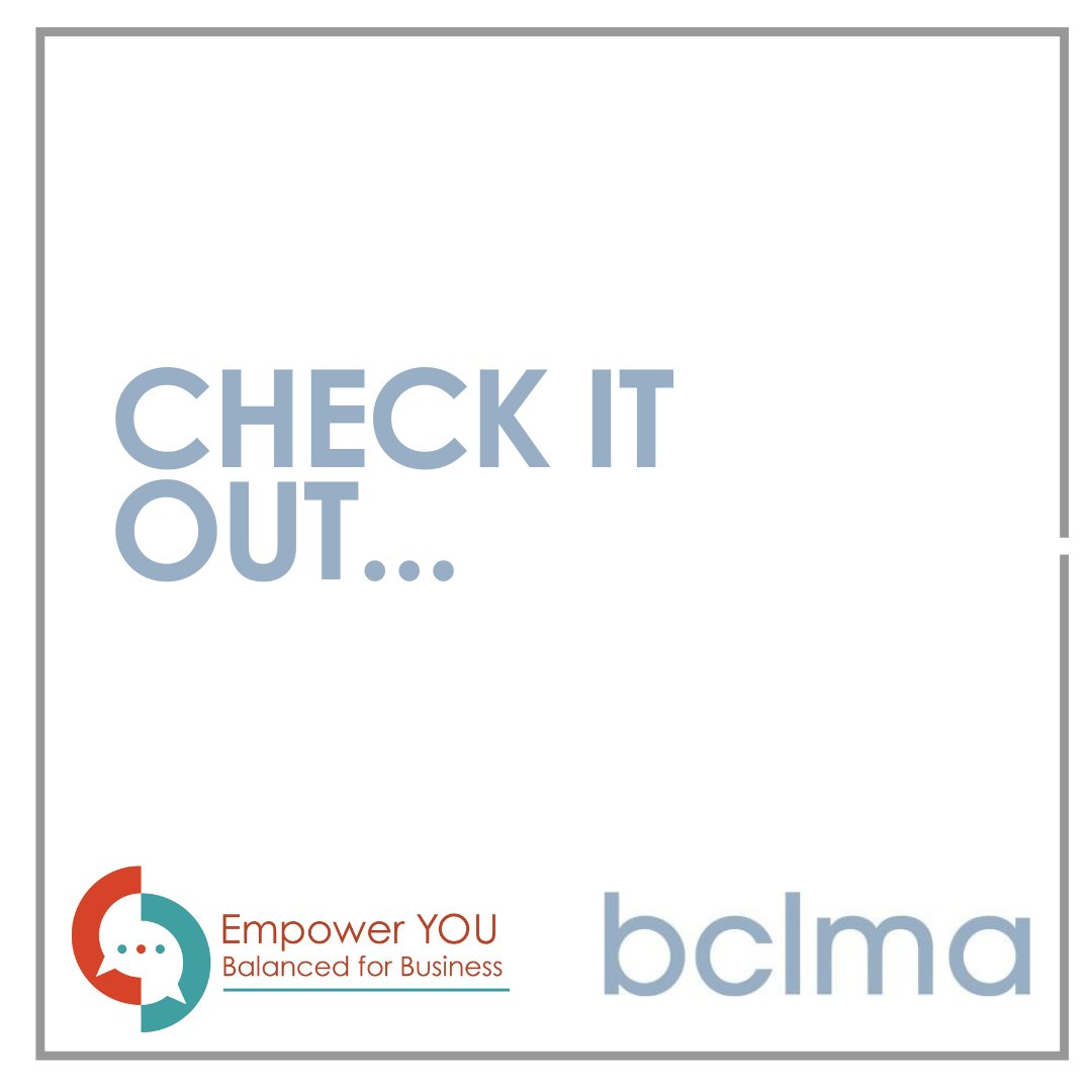 BCLMA's tweet image. Excited for the upcoming BCLMA conference – Balanced for Business?