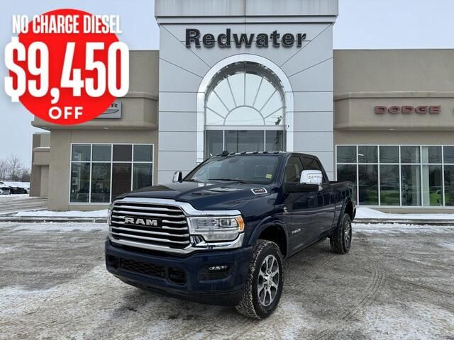 Save on NEW 2024 #RAM3500 & #RAM2500 Heavy Duty Diesel models with No Charge #CumminsDiesel - that's $9,450 in savings on eligible New #RAMHDs! 

Click to view available New #HeavyDuty inventory: redwaterdodge.com/new-ram-redwat…

Get into #Canada's longest lasting RAM #HeavyDutyDiesel!