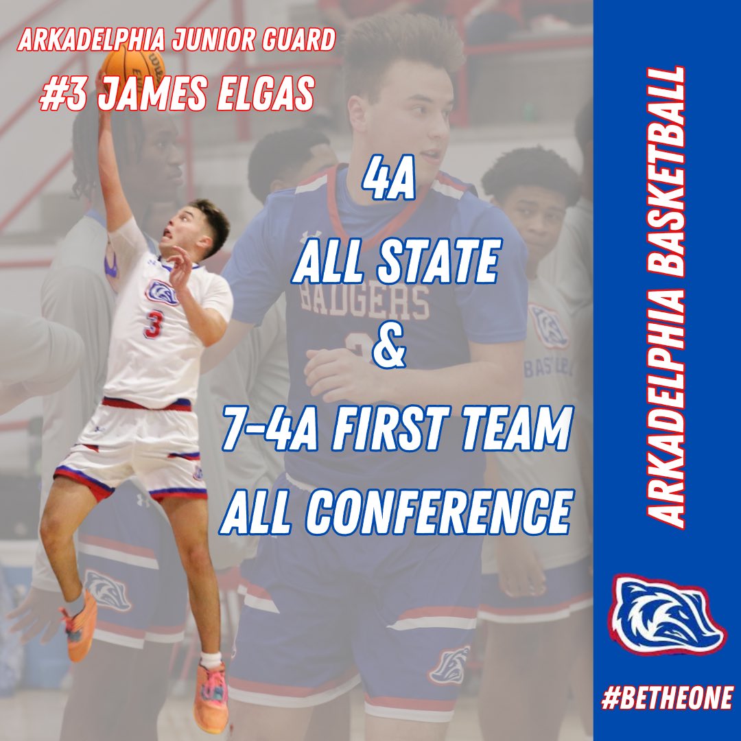 Congrats to <a href="/JamesElgas/">James Elgas</a> on receiving 4A All-State honors for his performance this season! #BeTheONE