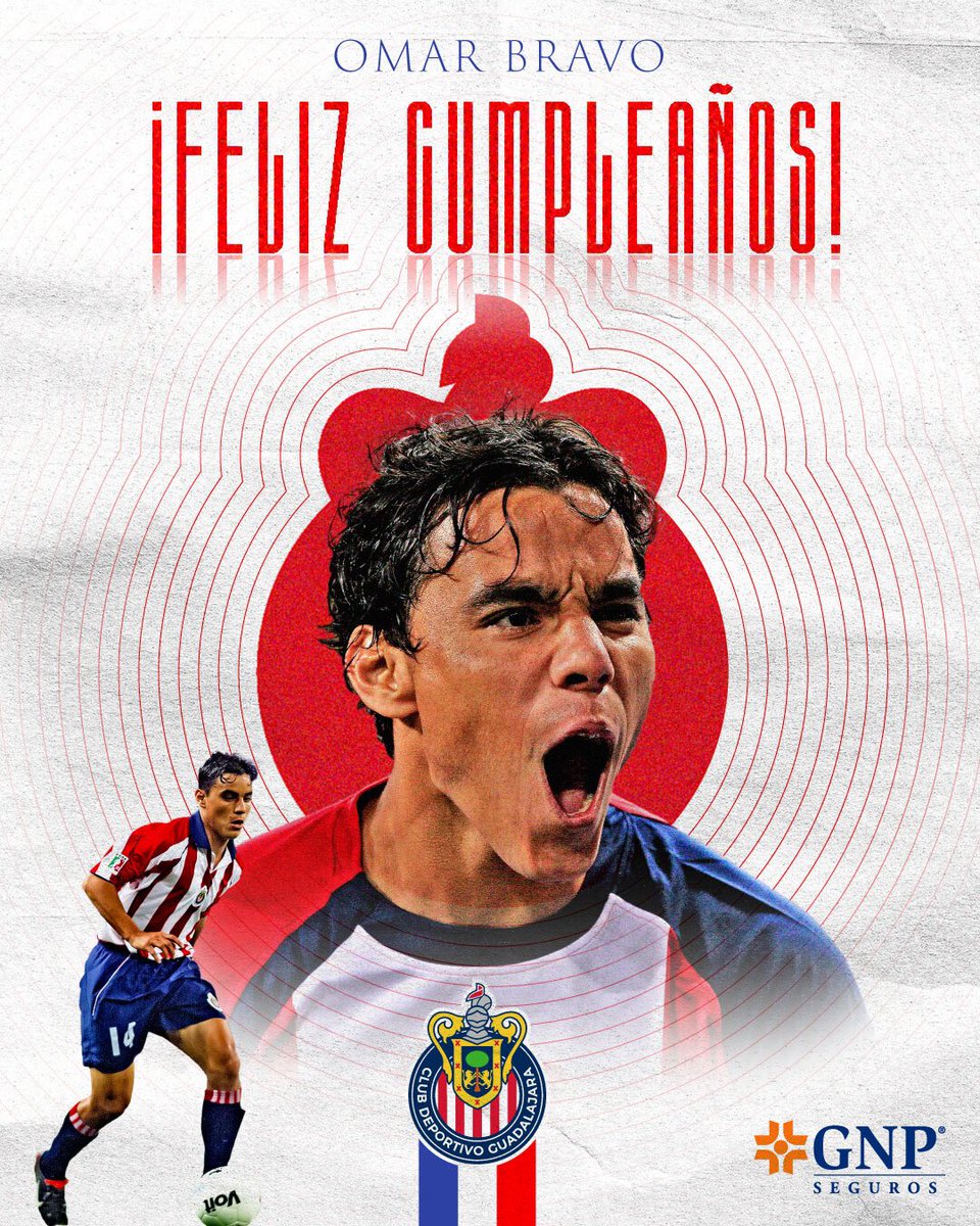 🔥 LEYENDA 🔥

¡Feliz cumpleaños, <a href="/OBravoOficial/">Omar Bravo</a>! ¡Felicidades, goleador histórico del Guadalajara! 

Gracias por tu legado goleador con la Rojiblanca 🔴⚪️

<a href="/GNPSeguros/">GNP Seguros</a> #Viviresincreíble