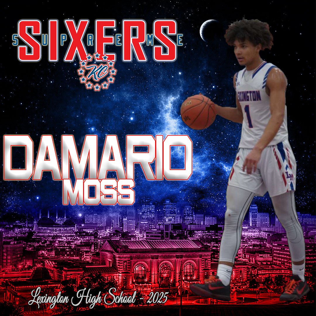 Damario Moss returns to the 17u Sixers. Coming off a JUNIOR season where he averaged 25+ points per game and broke the school record in career points with over 1500. Last summer for 17u, he averaged 15+ points per game and led the team in charges taken 🔥 #Committed #Family