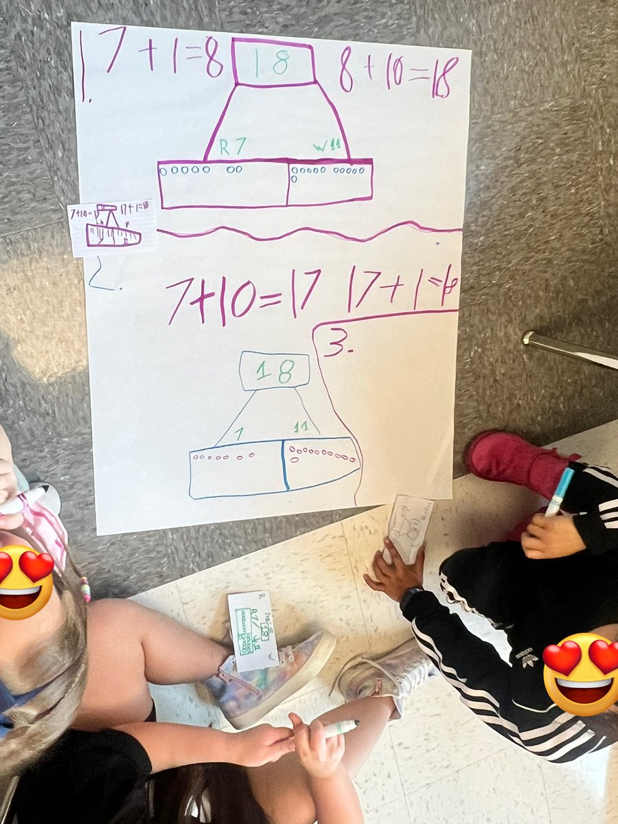 ms_grinham's tweet photo. Using tape diagrams to solve problems collaboratively in first grade #fabulousfirsties https://t.co/5HghqyxRKO